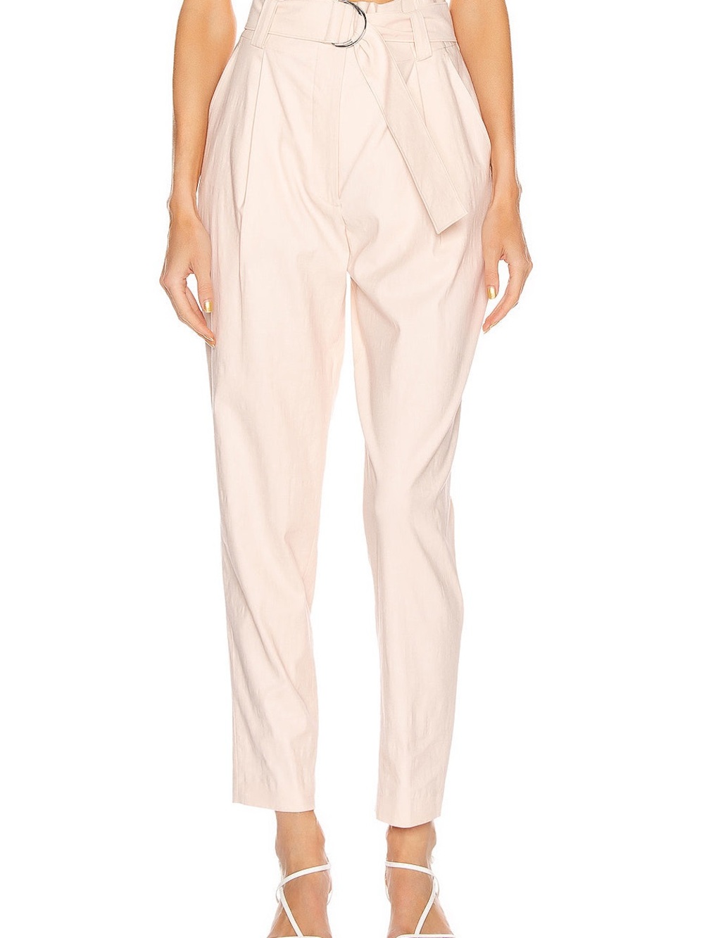 A.L.C. Diego Pant High-Waist Paperbag Trousers in Pale Pink - 80% OFF MSRP!!!